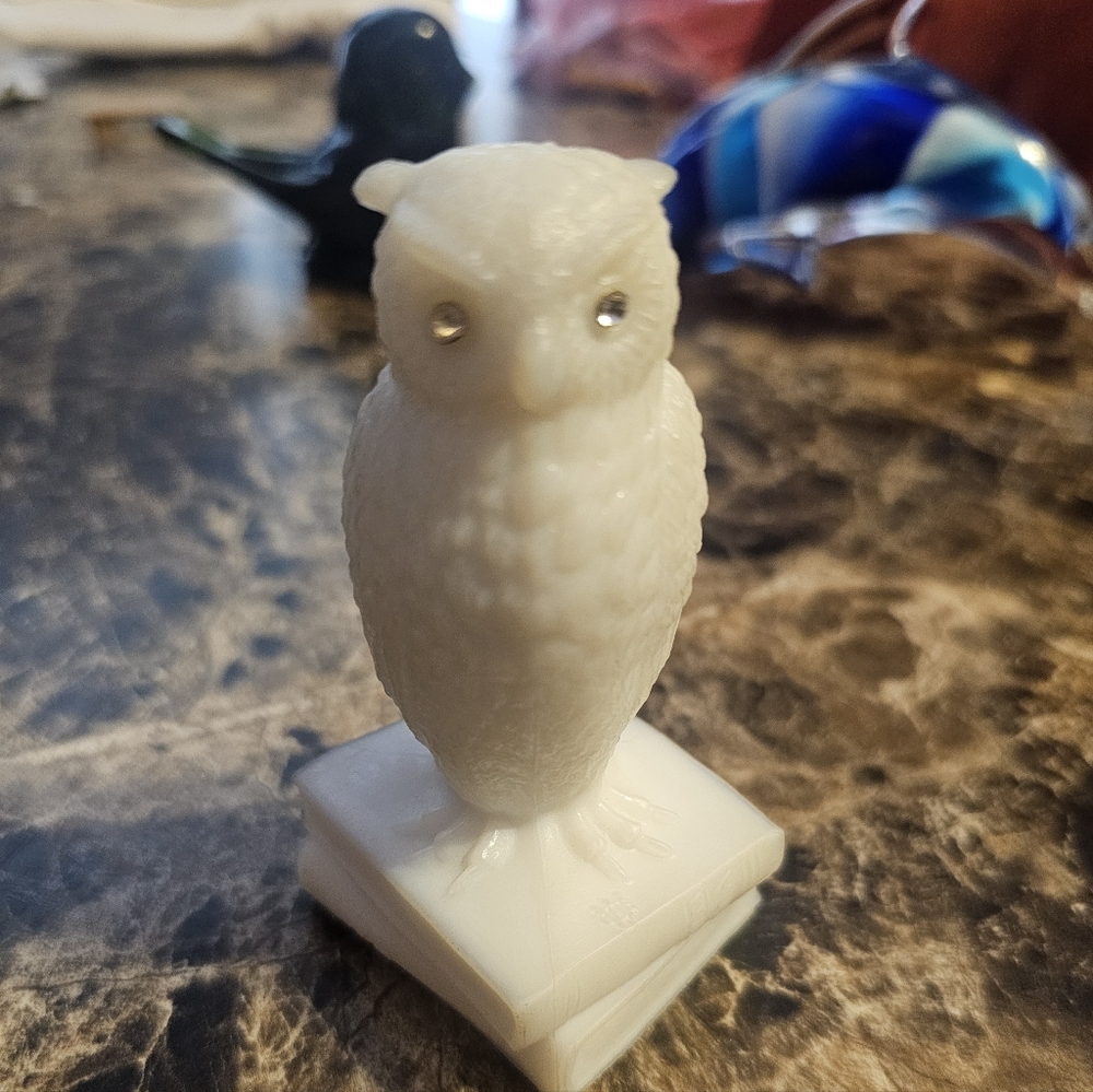 Westmoreland Milk Glass Owl Figurine